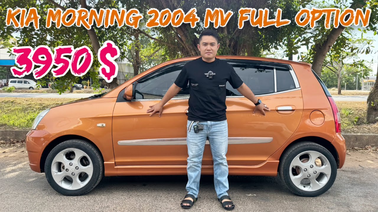 Kia Morning 2004 Slx full MV តម្លៃលក់3950$ ☎️087/060/099-599990