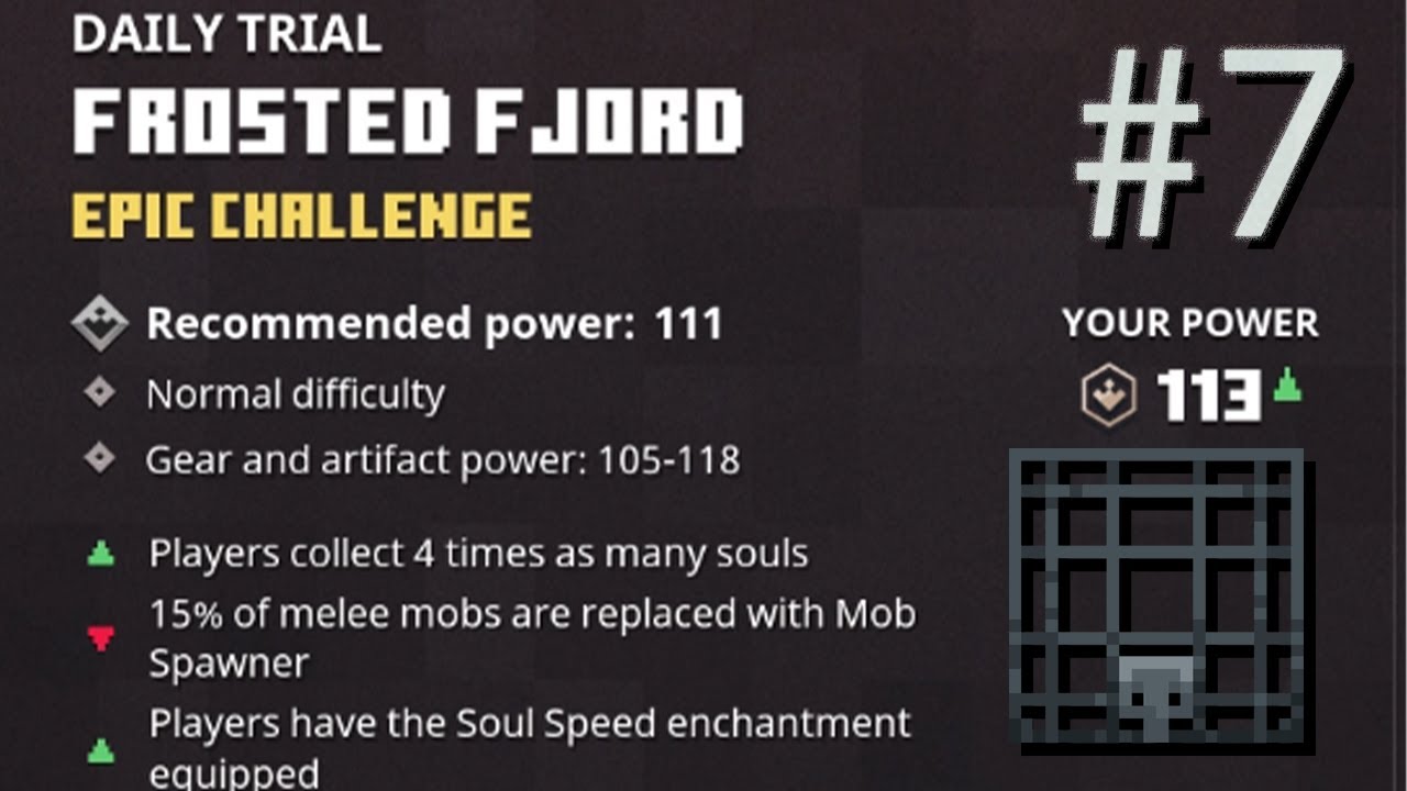 Minecraft Dungeons Daily Trial III Playthrough #7