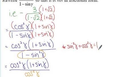 PC: 5.1 Notes: Example 6 - Rewriting a Trigonometric Expression