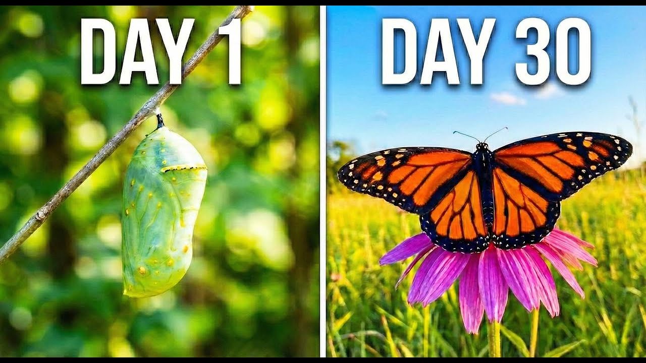 How A Butterfly Is Born | The Full 30 Day Life Cycle