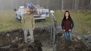 NOT The Original PLAN | Installing the WELL Pump and Water Line at Our OFF-GRID Tiny House Build