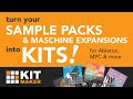 Convert sample packs  maschine expansions into kits for your daw  kit maker for mac  pc