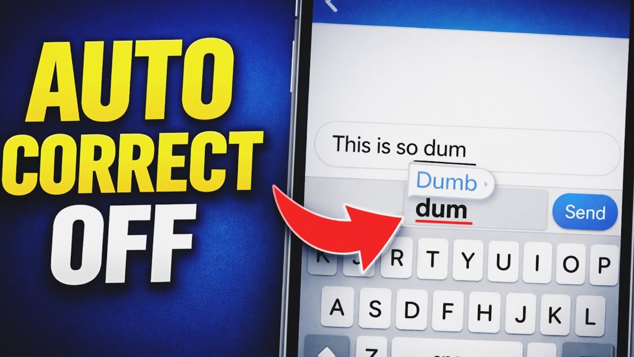 ￼How to turn off AutoCorrect while typing in iPhone
