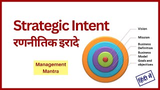Strategic Intent Hierarchy - Vision, Mission, Goal and Objectives | Strategic Management