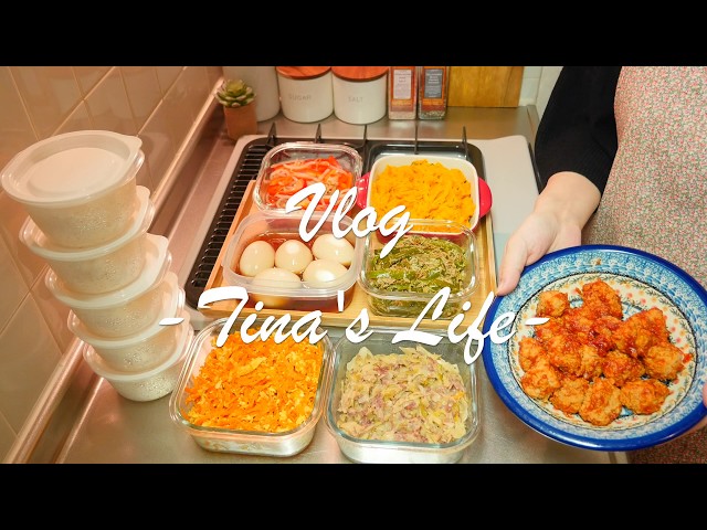 SUB) 一人暮らし・週末の作り置き7品 / Meal Prep for 5 days on weekdays【Vlog】
