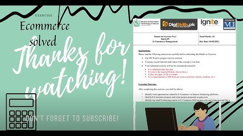 Ecommerce exercise 1 solution,Digiskills Batch 9