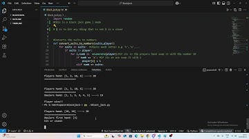 I Made a Python Blackjack Game