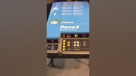 Valleylab force 2 power on test