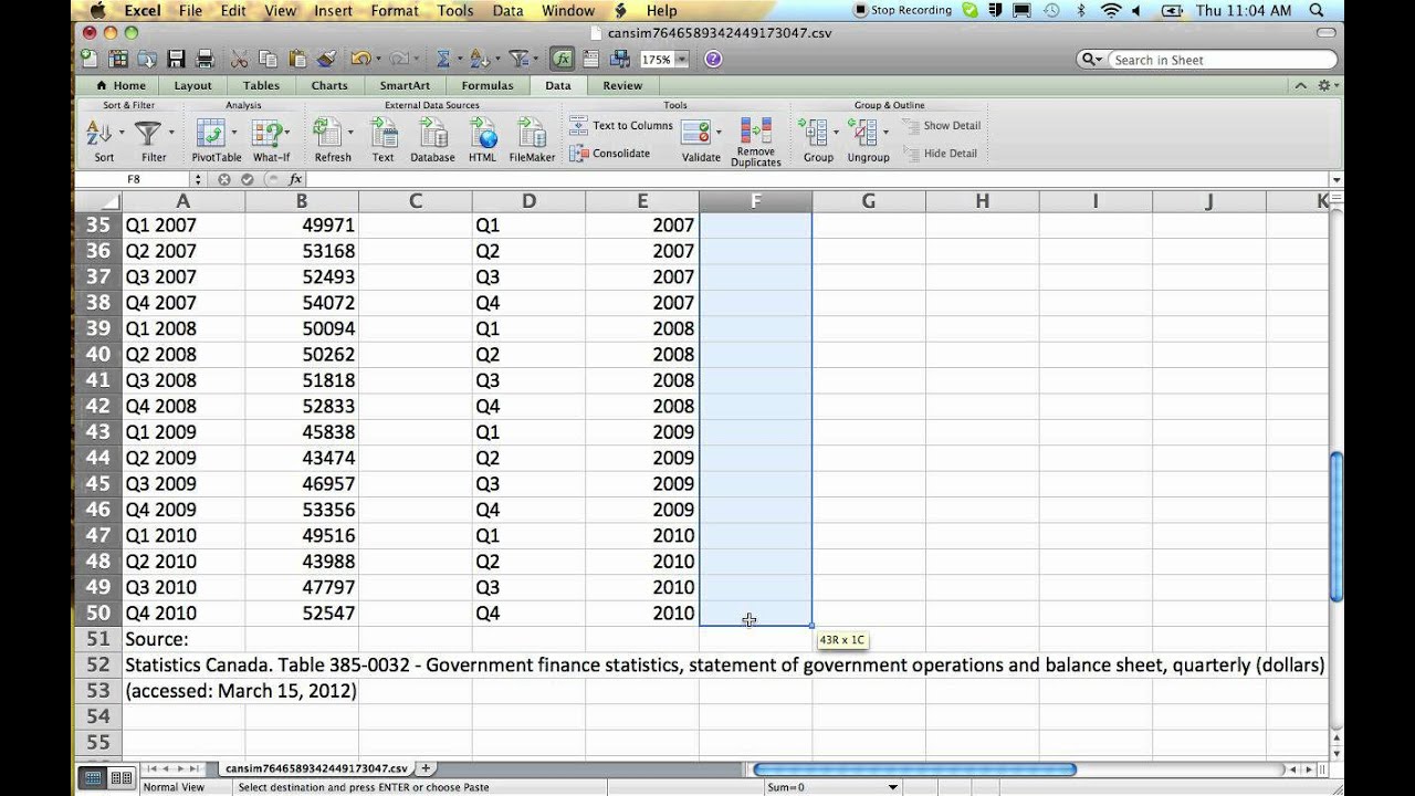 Quarterly Charts In Excel