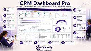 CRM Dashboard Pro for Odoo | Advanced Sales Pipeline Analytics &amp; KPI Dashboard for Odoo CRM #Odonity