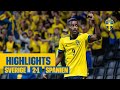 Highlights: Sverige - Spanien 2-1 | VM-kval | Isak och Claesson gör mål!