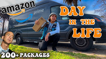 A DAY IN THE LIFE OF AN AMAZON DELIVERY DRIVER!! *200 packages*