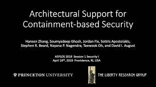 Famous Architectural Support for Containment-based Security Lightning Talk Net Worth