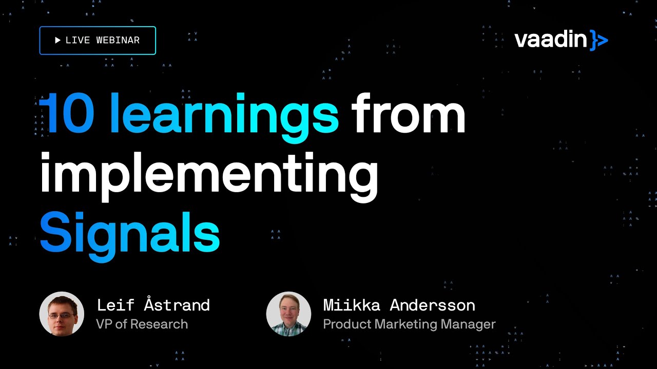 10 learnings from implementing Signals