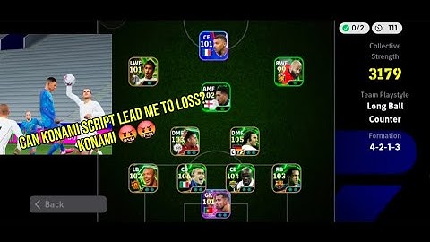 Can Konami script lead me to loss? Konami 🤬🤬 watch out how I broke Konami script into pieces #pes 