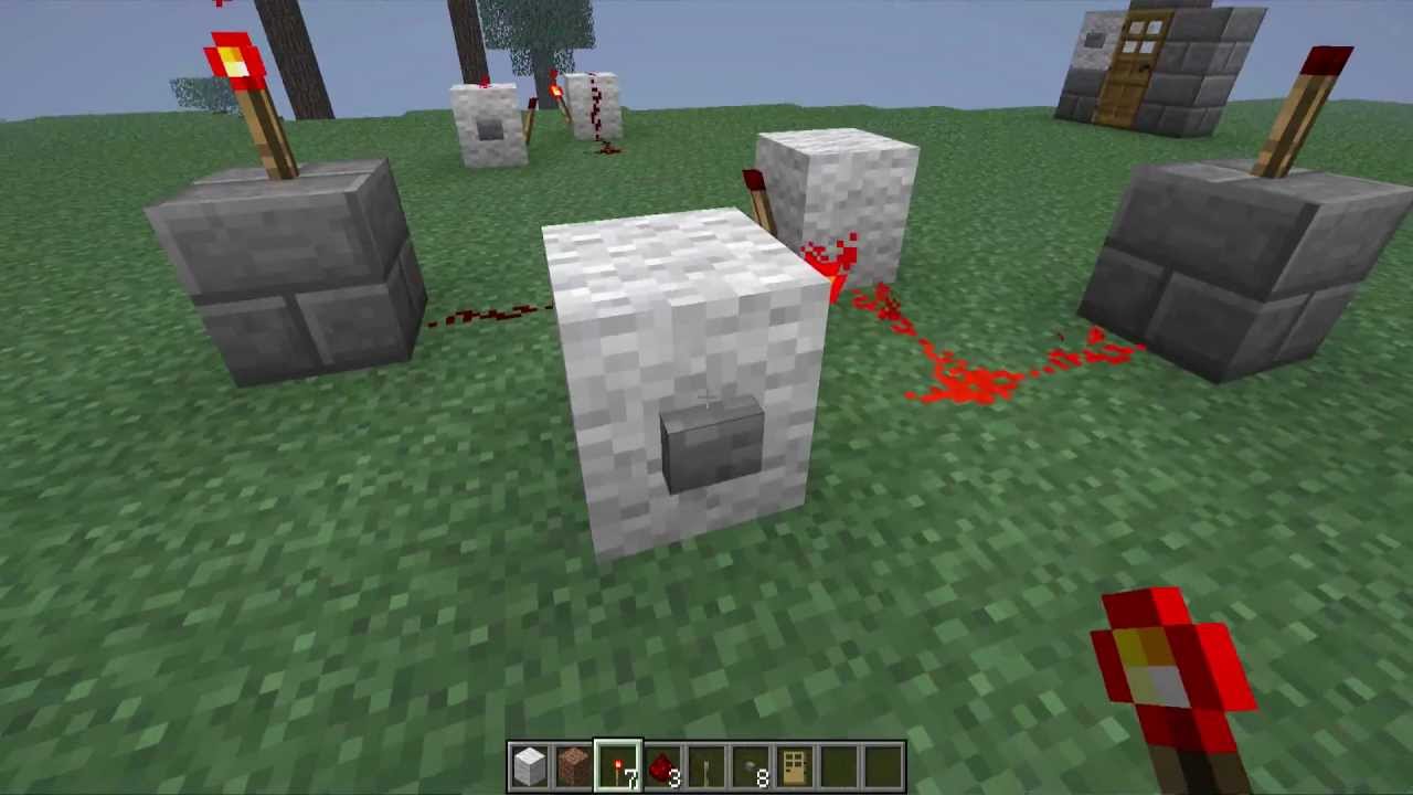 How To Make A Redstone Memory Cell In Minecraft Youtube