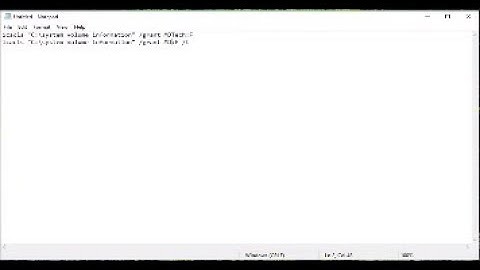 How to Gain Access to the System Volume Information Folder