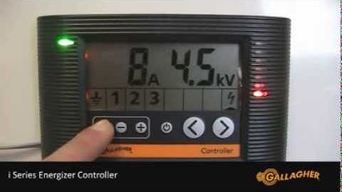Gallagher i Series Energizer Controller Advanced Settings Setup