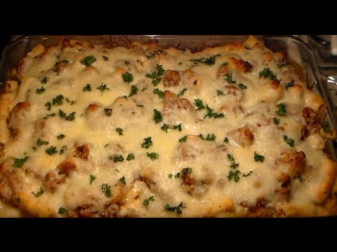 How To Make The BEST Baked Ziti With Italian Sausage: Easy Delicious Baked Ziti Recipe