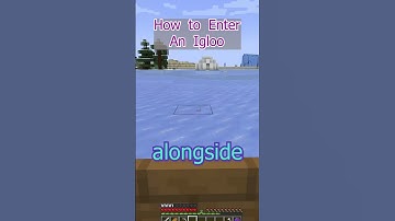 Entering an Igloo: Minecraft Basics