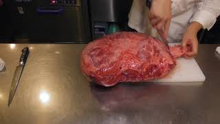 [ステーキ専用]和牛内モモのさばき方