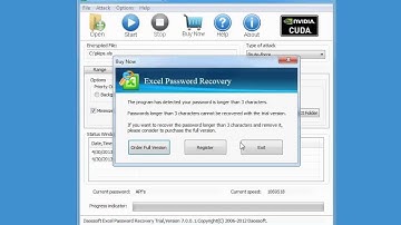 Trying out Daossoft Excel Password Recovery