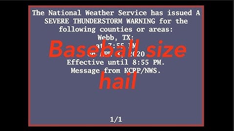 EAS Reenactment Mock: First round of dangerous hail - 04/03/2020