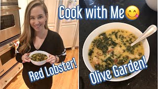 Cook With Me | Olive Garden’s Zuppa Toscana and Red Lobster’s Biscuits 