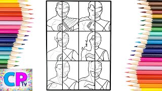 Justice League vs Power Rangers Coloring Pages/Superheroes Coloring/Jim Yosef/Moonlight/NCS Release