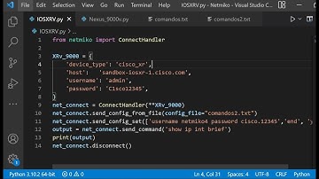 Configurar Equipos Cisco con Python Usando Netmiko