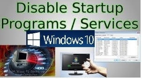 Windows - How to stop a program from running automatically when computer starts