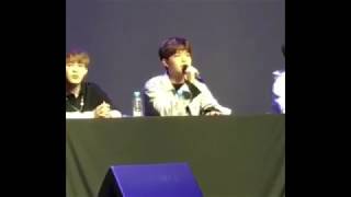 170903 Wanna One Hi-touch Event / Jaehwan sing Crush - Beautiful (Goblin OST)