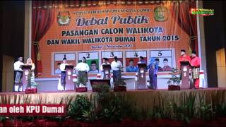 SIARAN TUNDA PENUTUP: Debat Publik Paslon Walikota dan Wakil Walikota Dumai 2015 oleh KPU Dumai