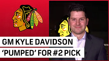Blackhawks GM Kyle Davidson reacts to NHL Draft Lottery