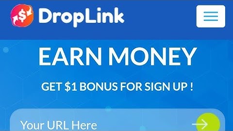 Url Shortner ||droplink.co || Earn money by url shortner|| Its Techtable||