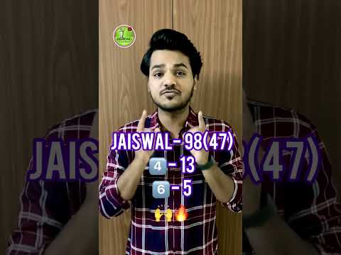 ⭐️Yashasvi Jaiswal fastest IPL 50 sinks KKR VS RR 🔥 #shorts