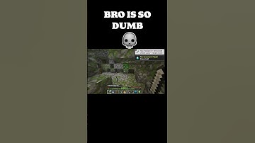 Bro is So dumb 💀| #minecraft #shorts #viralvideo #minecraftshorts