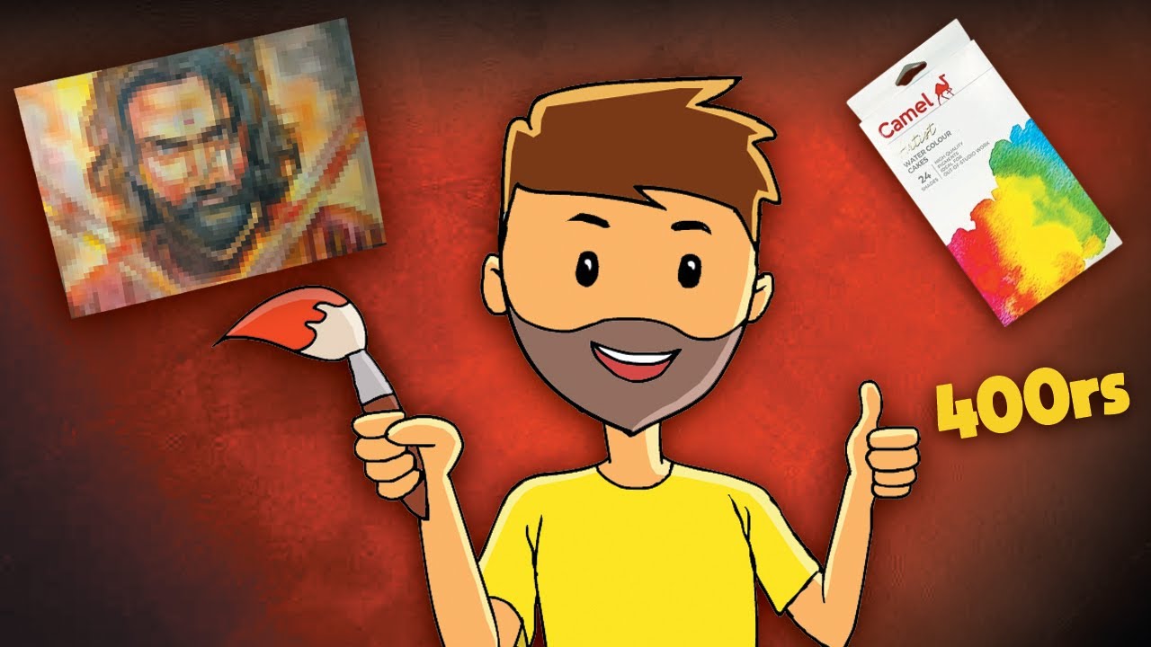 CHHAAVA Drawing using 400rs Watercolor Cakes | Vicky Kaushal