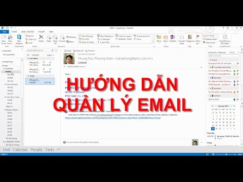 HƯỚNG DẪN QUẢN LÝ EMAIL TRÊN OUTLOOK, GMAIL HAY HOTMAIL