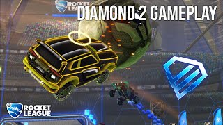 Rocket League Diamond 2 Gameplay 2v2s