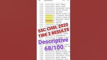 RESULT FOR CHSL 2020 TYPING TEST @CGL 🙏🙏