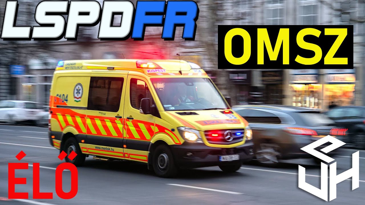 OMSZ és TŰZOLTÓSÁG 🚑🚒 GTA V LSPDFR #19 ÉLŐBEN  