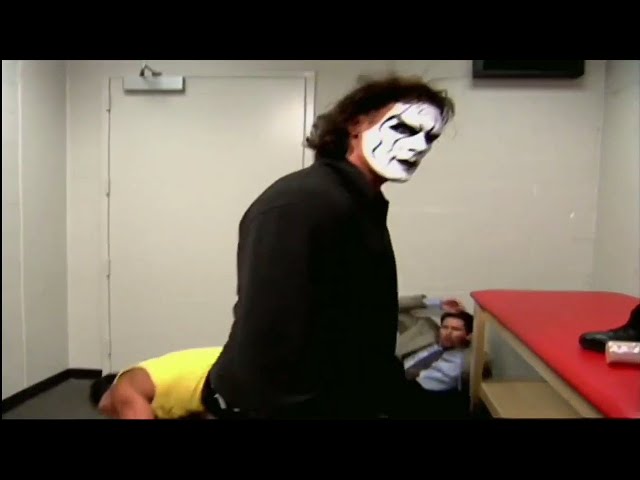 WCW Monday Nitro Sting Attack Hogan Backstage 2/2 class=