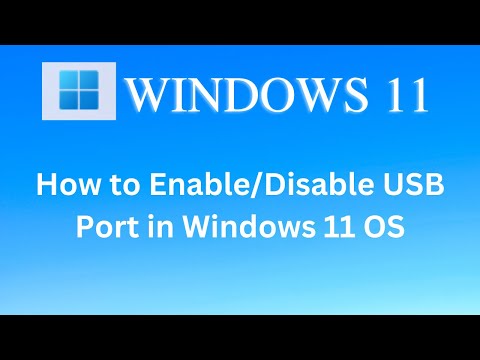 Enable USB Drive windows 10 / 11 || how to enable or disable usb ports in windows 10 OR 11