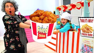 Ruby and Bonnie Fried Chicken Drive Thru with Food Toys Resimi