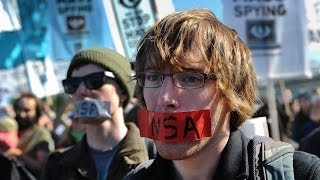"Stop Watching Us": As Diplomatic Fallout Grows, Thousands Protest NSA Surveillance in D.C.