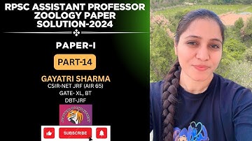 RPSC Assistant Professor Zoology 2024 🧬 Genetics Questions | Paper-1 Complete Solutions | Part 14