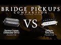 Seymour duncan dimebucker sh13 vs dimarzio tone zone  bridge guitar pickup comparison tone demo