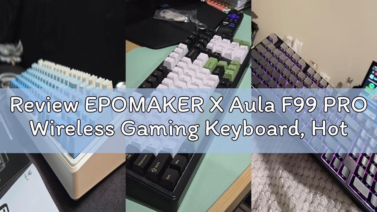 Review EPOMAKER X Aula F99 PRO Wireless Gaming Keyboard, Hot Swappable Custom Keyboard, 2.4GHz/Type-