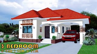 3 BEDROOM | BUNGALOW HOUSE DESIGN IDEA | 2 T&amp;B | CARPORT | 87.75 SQM | 10MX11M | PORMA HOUSE | BAHAY